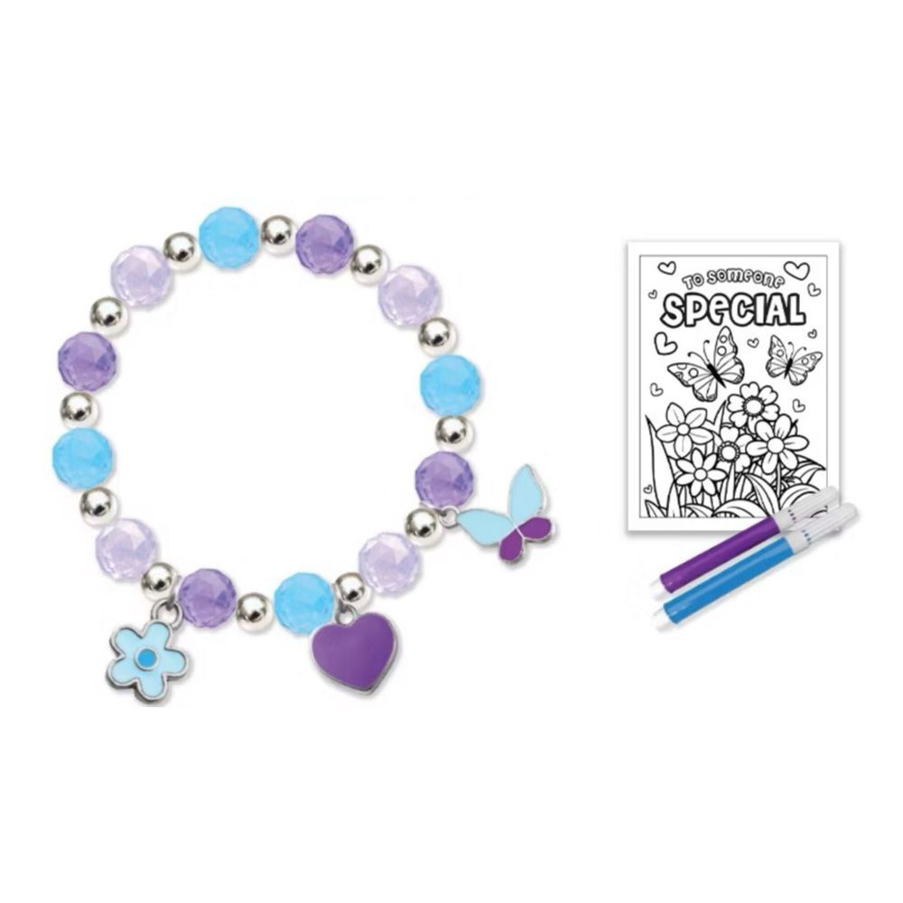 (Set of 3) JCPenney May 2025 Kids Zone Mothers Day Bracelet Kit, Card & pins DIY
